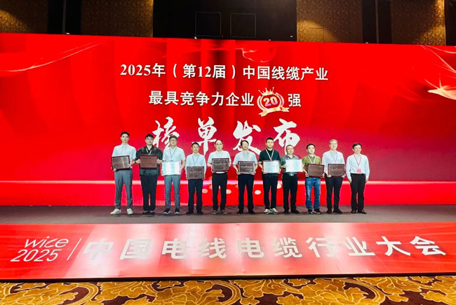 連續(xù)5年！民興電纜榮膺中國線纜行業(yè)20強(qiáng)、廣東線纜行業(yè)前3強(qiáng)