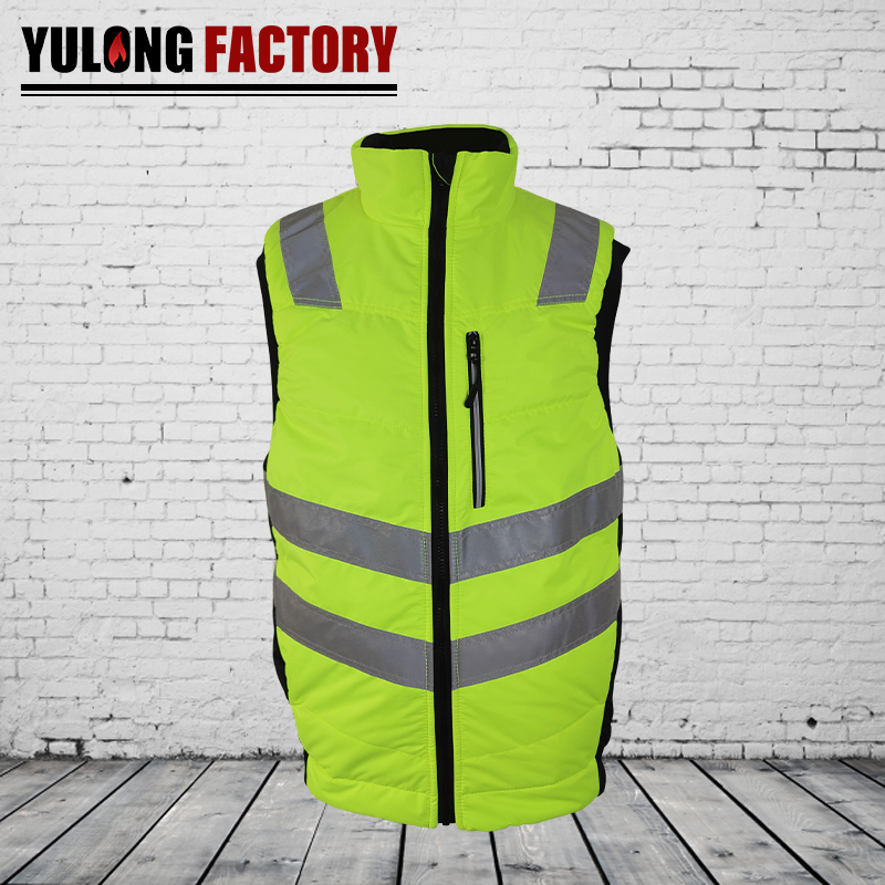 歐標(biāo)棉錦抗油拒水熒光防靜電馬甲