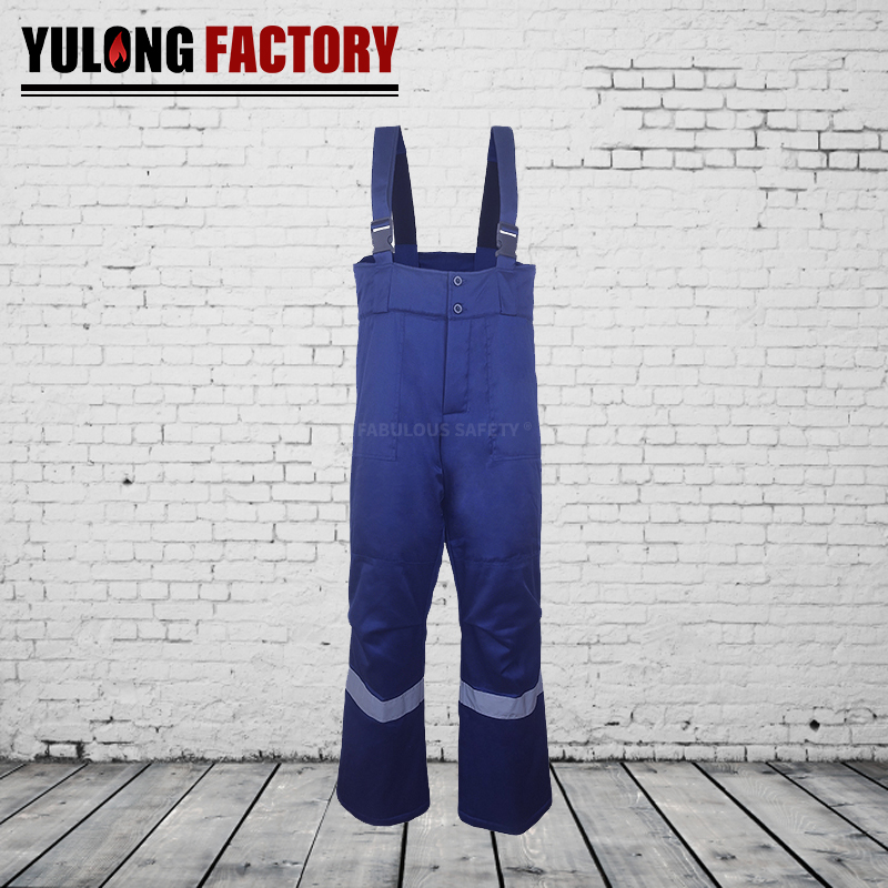 歐標(biāo)尼棉抗油拒水防靜電背帶褲